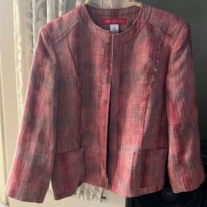 Red/pink tailored women’s blazer
